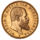 20 Mark King Wilhelm II. Gold Coin | Wurtemberg | 1891-1918