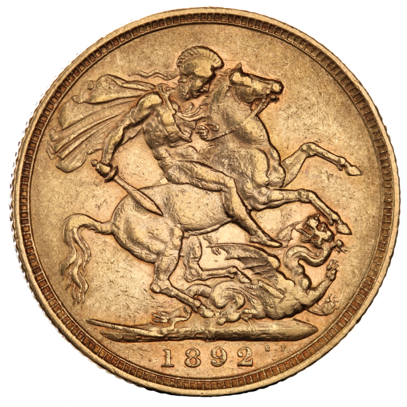 Sovereign Victoria Crown Gold Coin | 1887-1893