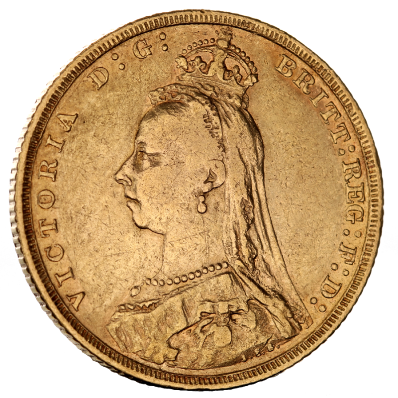 Sovereign Victoria Crown Gold Coin | 1887-1893