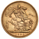 Sovereign Victoria Crown Gold Coin | 1887-1893