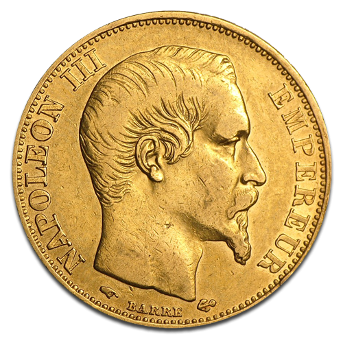 20 Francs Napoleon III. without chaplet Gold Coin | 1853-1860 | France