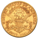 $ 20 Double Eagle Liberty Head Gold Coin | 1850-1907