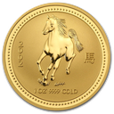 Lunar I Horse 1oz Gold Coin 2002