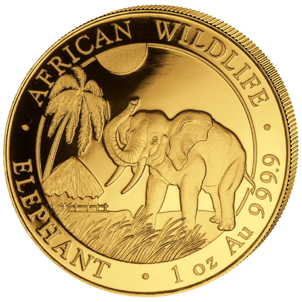 Somalia Elephant 1oz Gold Coin 2017