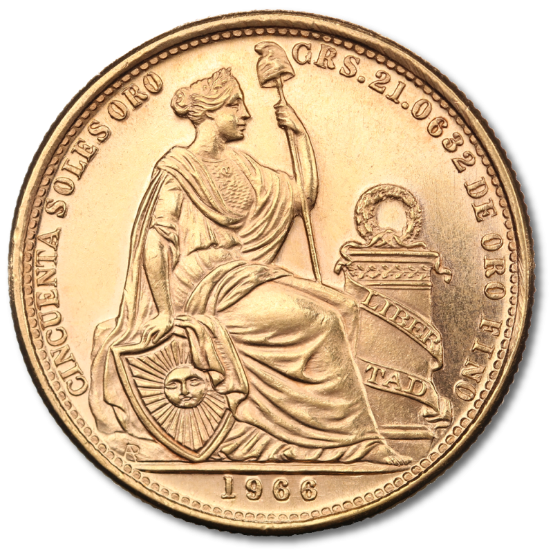 50 Peruvian Soles Gold Coin | different years