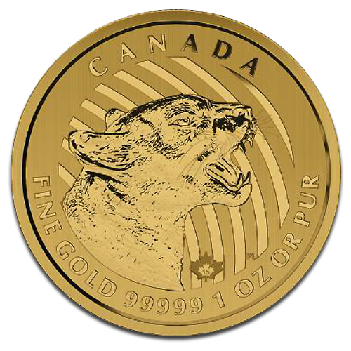 Call of the Wild "Growling Cougar" 1oz Gold Coin 2015 | .9999