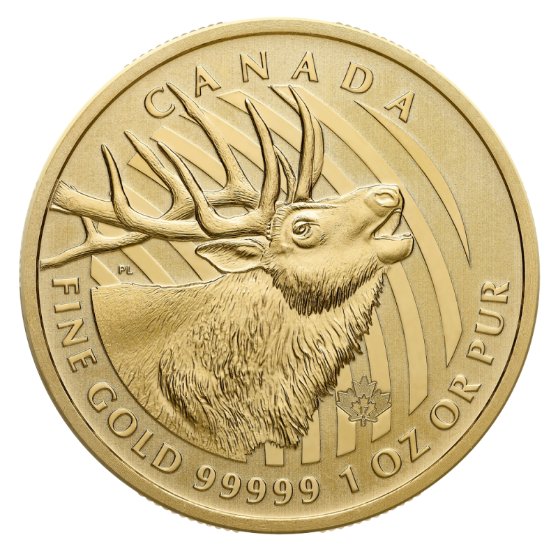 Call of the Wild Elk 1oz Gold Coin 2017 | .99999
