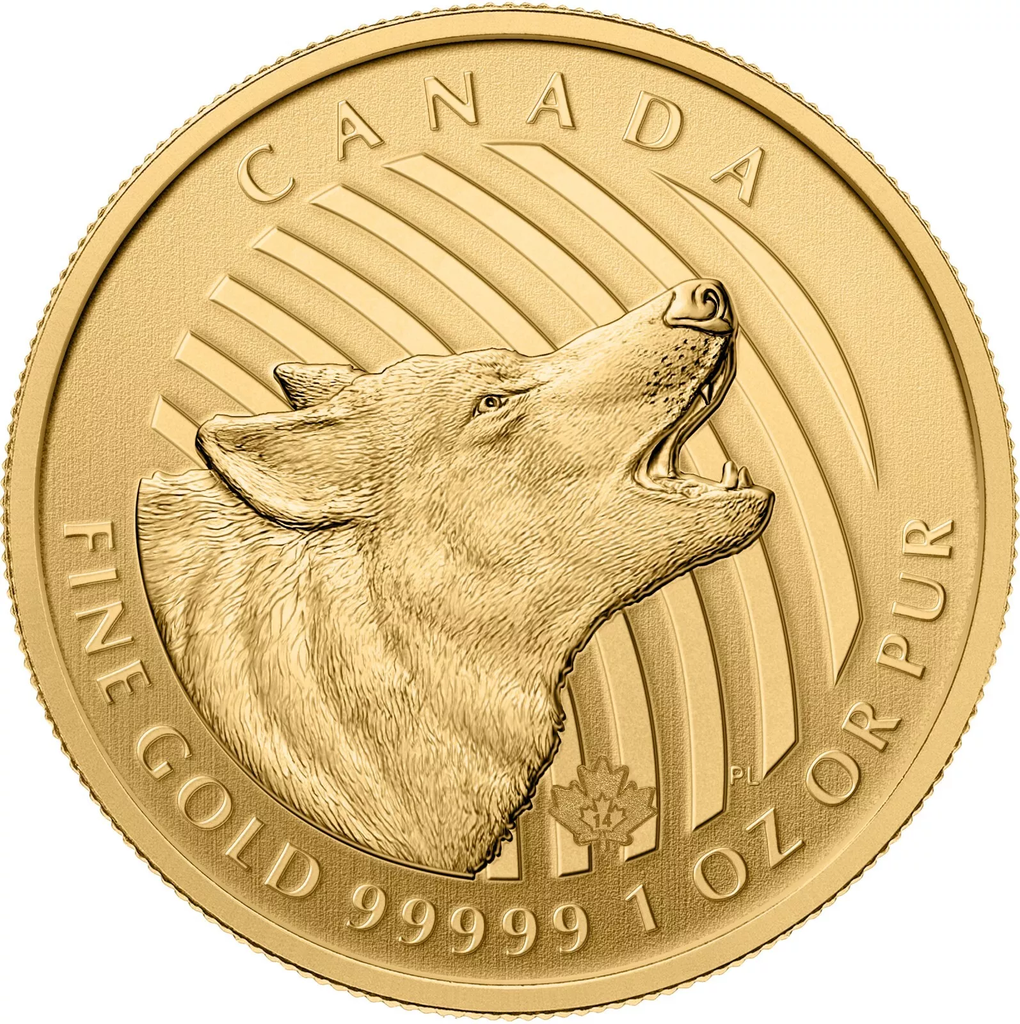 Call of the Wild Howling Wolf 1oz Gold Coin 2014 | .99999