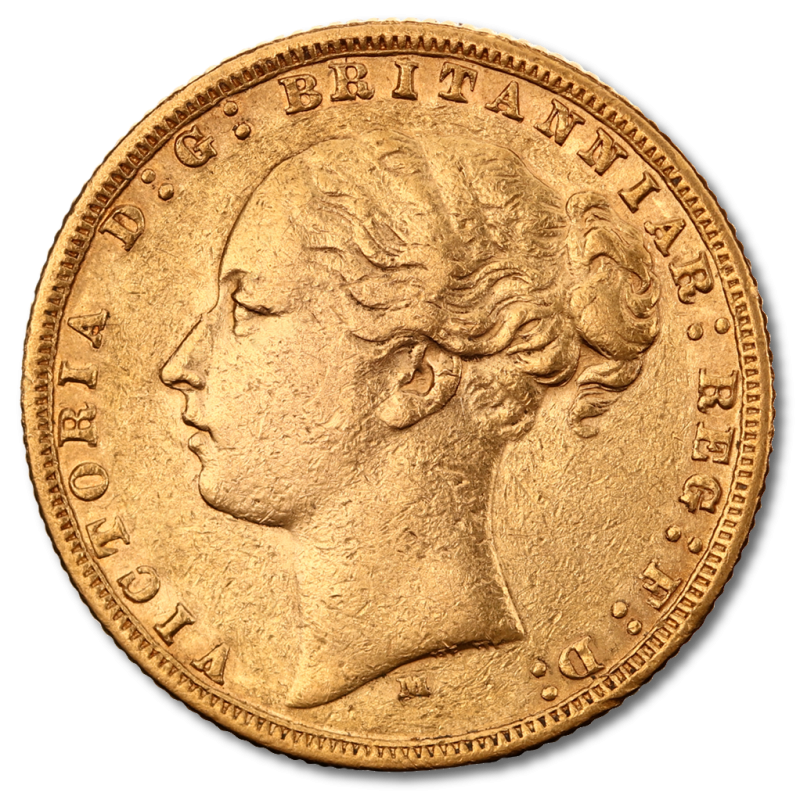 Sovereign Victoria Young Head Gold Coin | 1838-1887