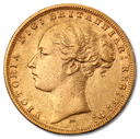 Sovereign Victoria Young Head Gold Coin | 1838-1887