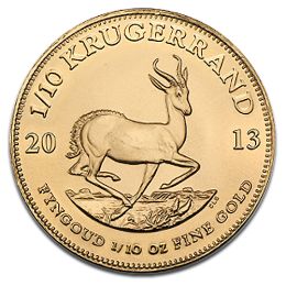Krugerrand 1/10oz Gold Coin 2013