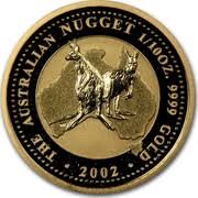 Nugget/Kangaroo 1/10oz Gold Coin 2002