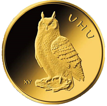 20 Euro Native Birds Owl 1/8oz Gold 2018 (F)
