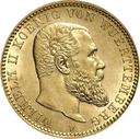 10 Mark King Wilhelm II. Wurttemberg Gold Coin