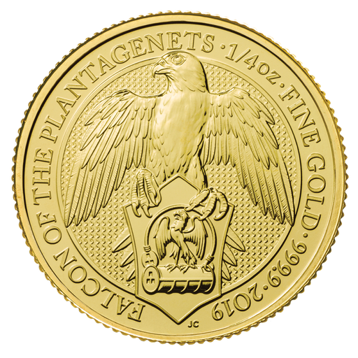 [109275] Queen's Beasts Falcon 1/4oz Gold Coin 2019