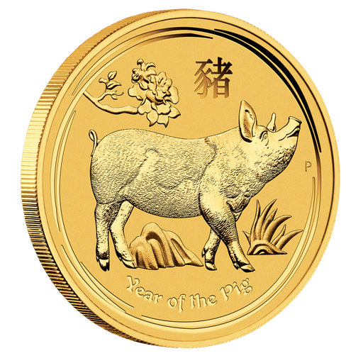 [101230] Lunar II Pig 1/2oz Gold Coin 2019