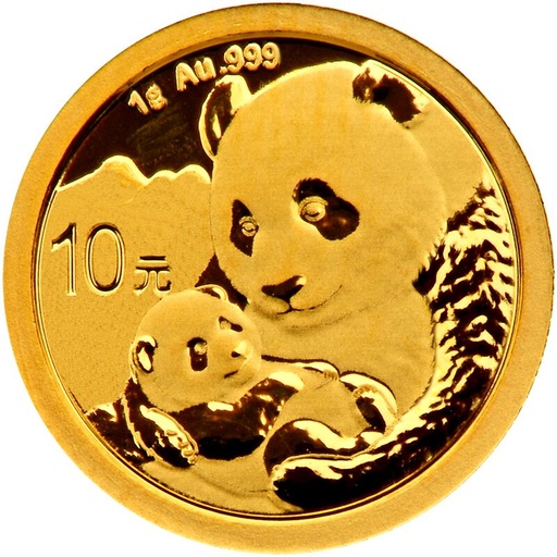 [10689] China Panda 1g Gold Coin 2019