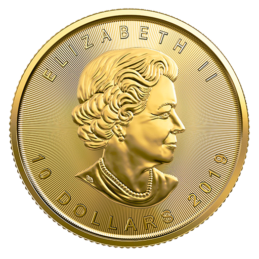 [104253] Maple Leaf 1/4oz Gold Coin 2019