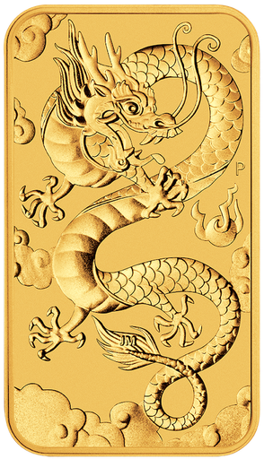 [101218] Dragon -rectangular- 1oz Gold Coin 2019