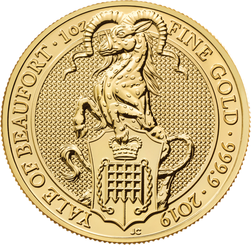 [109276] Queen's Beasts Yale 1oz Gold Coin 2019
