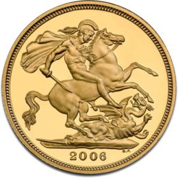 [10919] Half Sovereign Elizabeth II Gold Coin 1957-2022