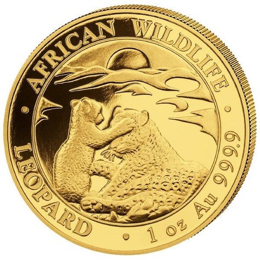 [13122] Somalia Leopard 1oz Gold Coin 2019