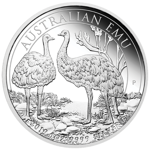[201286] Australian Emu 1oz Silver Coin 2019 (margin scheme)