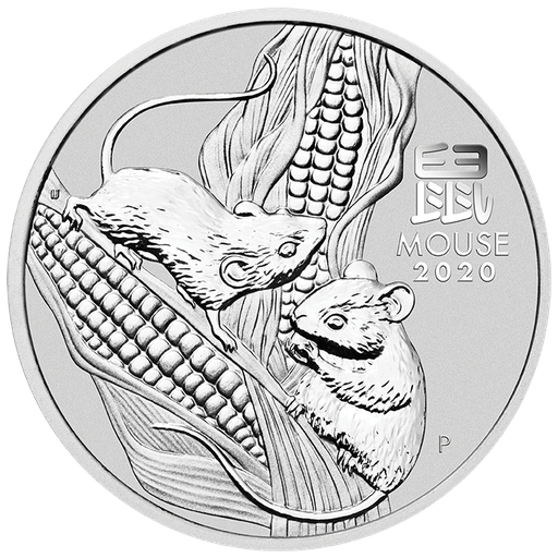 [2012107] Lunar III Mouse 1/2 oz Silver Coin 2020 margin scheme