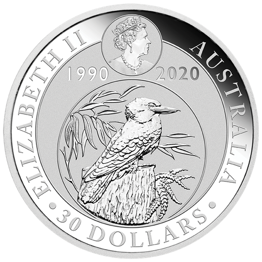 [201305] Kookaburra 1kg Silver Coin 2020 margin scheme