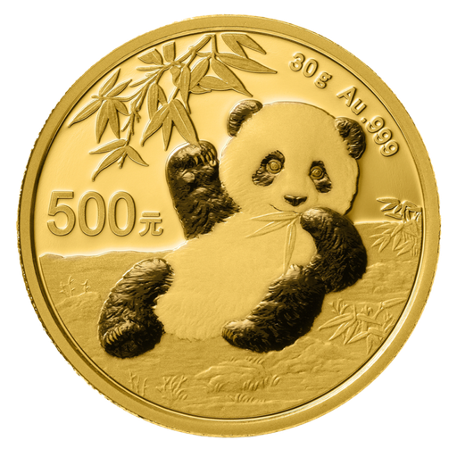 [10697] China Panda 30g Gold Coin 2020
