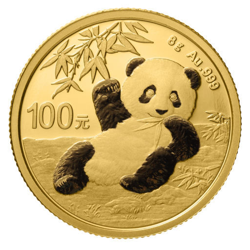 [10699] China Panda 8g Gold Coin 2020