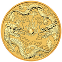 Australian "Chinese Myths & Legends" Dragon and Dragon 1oz Gold Coin 2020