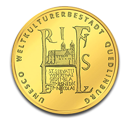 [10824] 100 Euro Quedlinburg 1/2oz Gold Coin 2003 | Germany