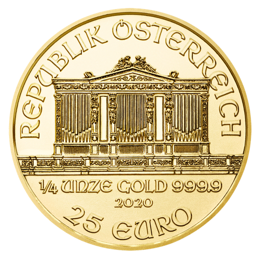 [10261] Vienna Philharmonic 1/4oz Gold Coin 2020