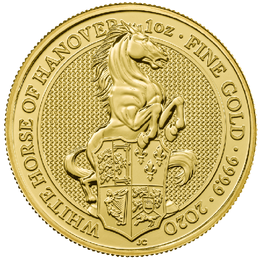 [109285] Queen's Beasts White Horse of Hanover 1oz Gold Coin 2020