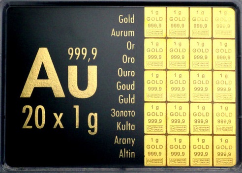 [30092] 20 x 1g Gold CombiBar