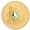 Lunar II Tiger 2oz Gold Coin 2010