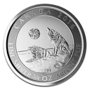 Howling Wolves 3/4oz Silver Coin 2016 margin scheme