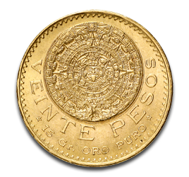 [11202] 20 Mexican Peso Azteca Gold Coin | 1917-1959