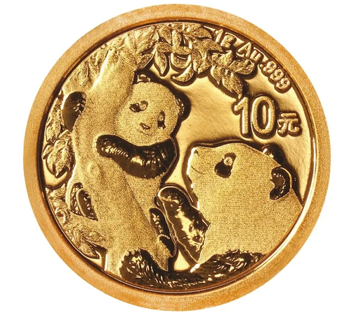 [106305] China Panda 1g Gold Coin 2021