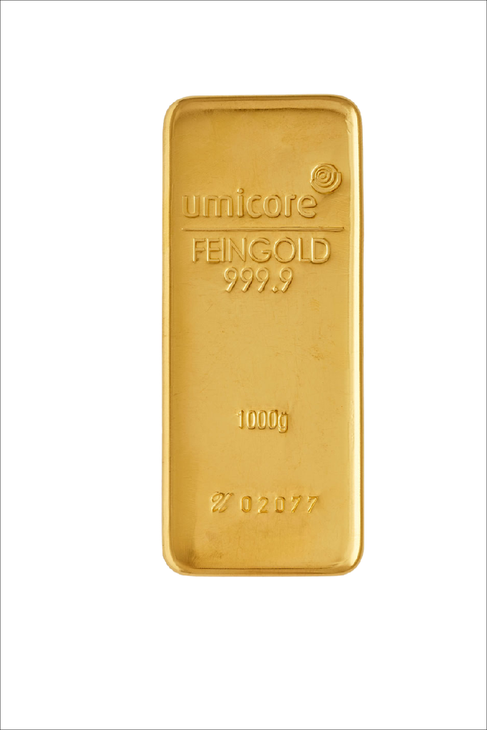 1,000 Gram Gold Bar Umicore | CelticGold.eu