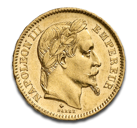 [11004] 20 Francs Napoleon III. Gold Coin | 1861-1870 | France