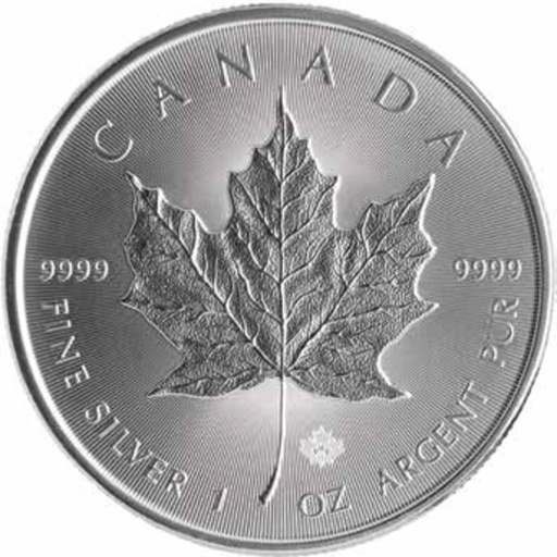 [20487-2] Maple Leaf 1oz Silver Coin different years margin scheme