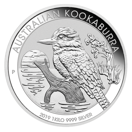 [201278-1] Kookaburra 1kg Silver Coin 2019 margin scheme
