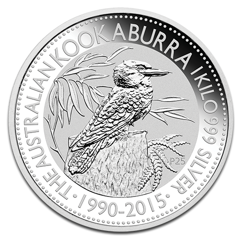 [20183-1] Kookaburra 1 Kilo Silver Coin 2015 margin scheme