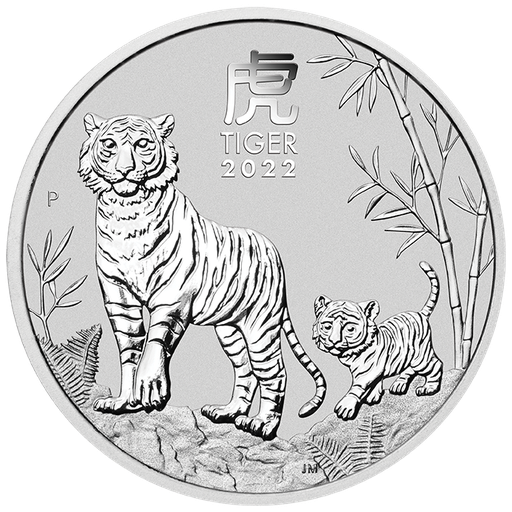 [2012125] Lunar III Tiger 2oz Silver Coin 2022 margin scheme