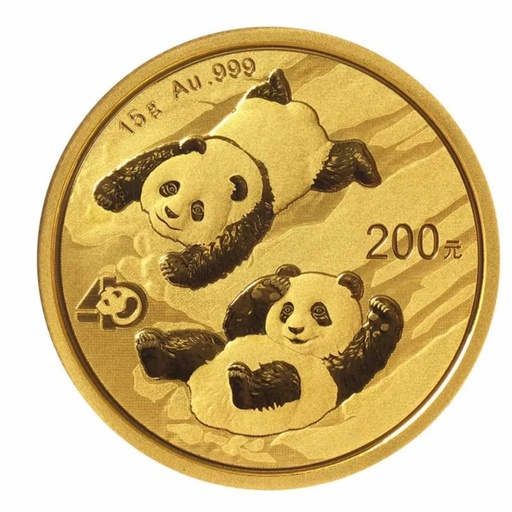 [106307] China Panda 15g Gold Coin 2022