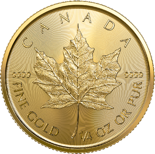 [104264] Maple Leaf 1/4oz Gold Coin 2022
