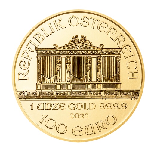 [10267] Vienna Philharmonic 1oz Gold Coin 2022
