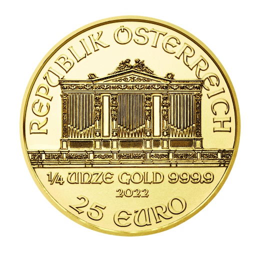 [10269] Vienna Philharmonic 1/4oz Gold Coin 2022